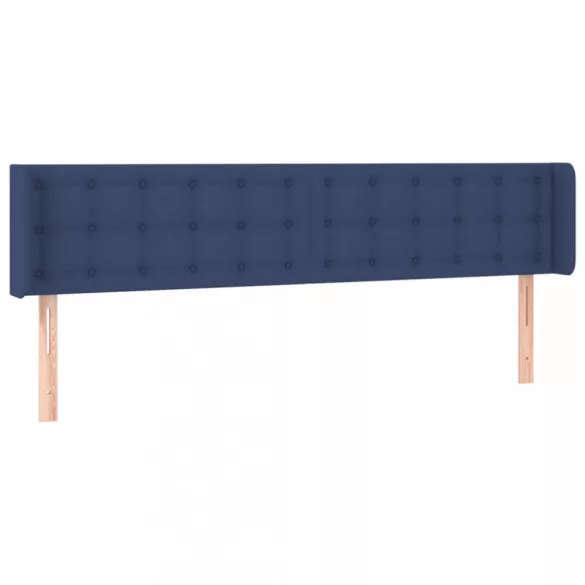 kék szövet LED-es fejtámla 183 x 16 x 78/88 cm