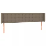 tópszínű szövet LED-es fejtámla 203 x 16 x 78/88 cm