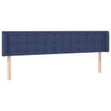kék szövet LED-es fejtámla 203 x 16 x 78/88 cm