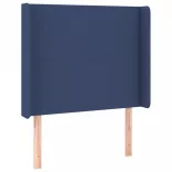 kék szövet LED-es fejtámla 103x16x118/128 cm