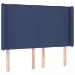 kék szövet LED-es fejtámla 147x16x118/128 cm