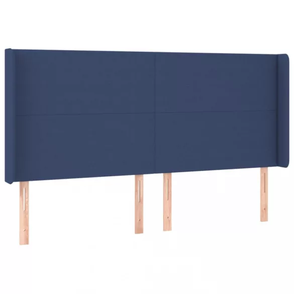 kék szövet LED-es fejtámla 183x16x118/128 cm