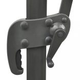 azúrkék dupla tetejű konzolos napernyő 300 x 300 cm