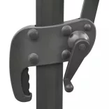 bordóvörös dupla tetejű konzolos napernyő 300 x 300 cm