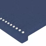 kék szövet LED-es fejtámla 93x16x118/128 cm