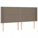 tópszínű szövet LED-es fejtámla 183x16x118/128 cm