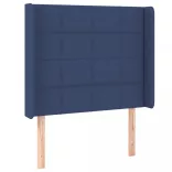 kék szövet LED-es fejtámla 103x16x118/128 cm