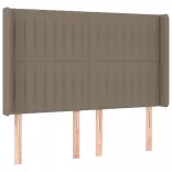 tópszínű szövet LED-es fejtámla 147x16x118/128 cm