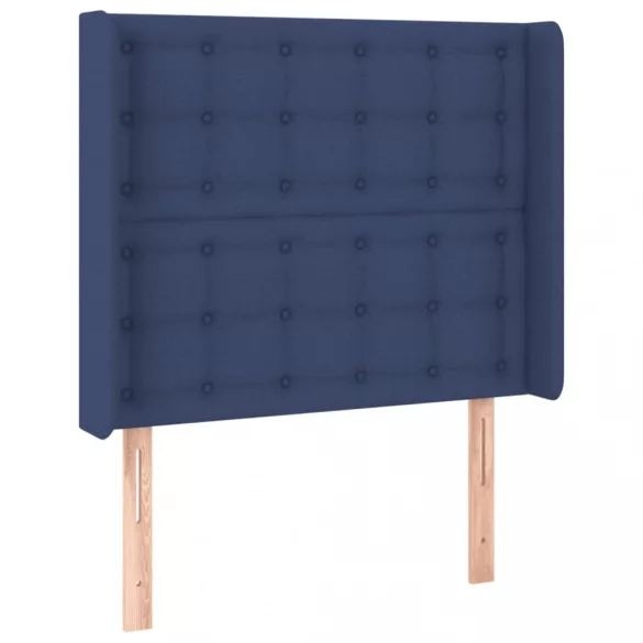 kék szövet LED-es fejtámla 103x16x118/128 cm