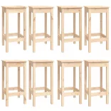 9 részes tömör fenyőfa bárszett