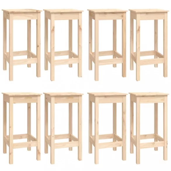 9 részes tömör fenyőfa bárszett