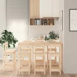 9 részes tömör fenyőfa bárszett