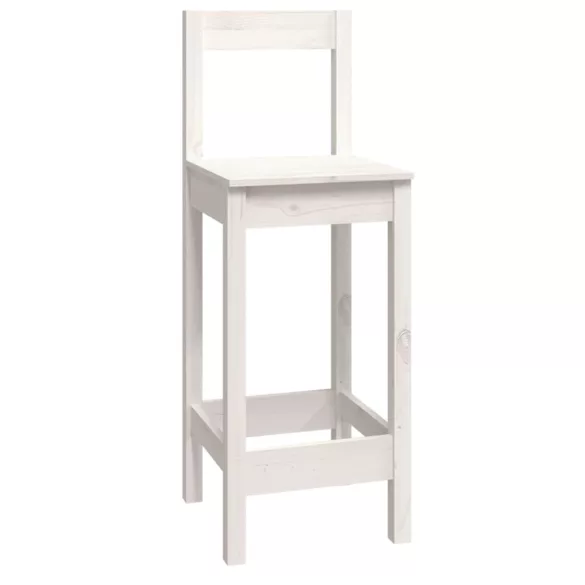 9 részes fehér tömör fenyőfa bárszett