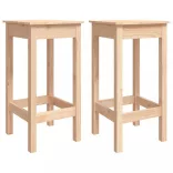 3 részes tömör fenyőfa bárszett