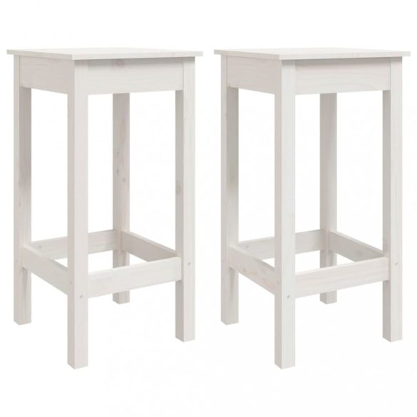 3 részes fehér tömör fenyőfa bárszett