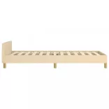 ágykeret matrac nélkül krém 80x200 cm szövet 80x200 cm