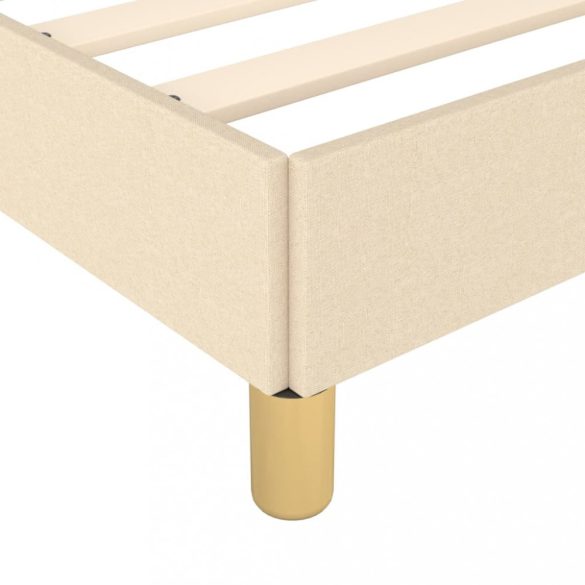 ágykeret matrac nélkül krém 90x190 cm szövet