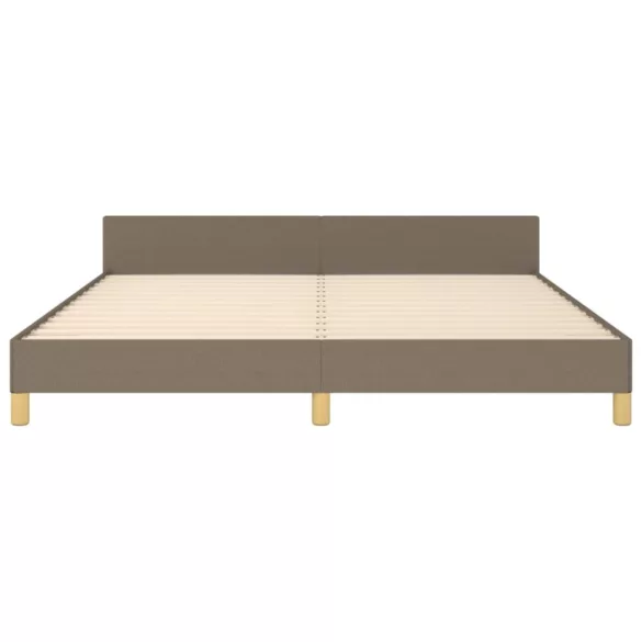 tópszínű szövet ágykeret matrac nélkül 180 x 200 cm