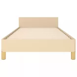 ágykeret matrac nélkül krém 80x200 cm szövet 80x200 cm