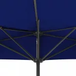 kék féloldalas erkélynapernyő alumíniumrúddal 300x155x223 cm