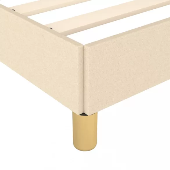 ágykeret matrac nélkül krém 90x190 cm szövet