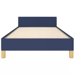 ágykeret matrac nélkül 90x200 cm kék szövet