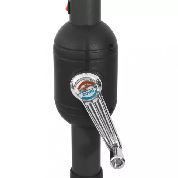 homokszínű kültéri napernyő LED-fényekkel és fémrúddal 400 cm