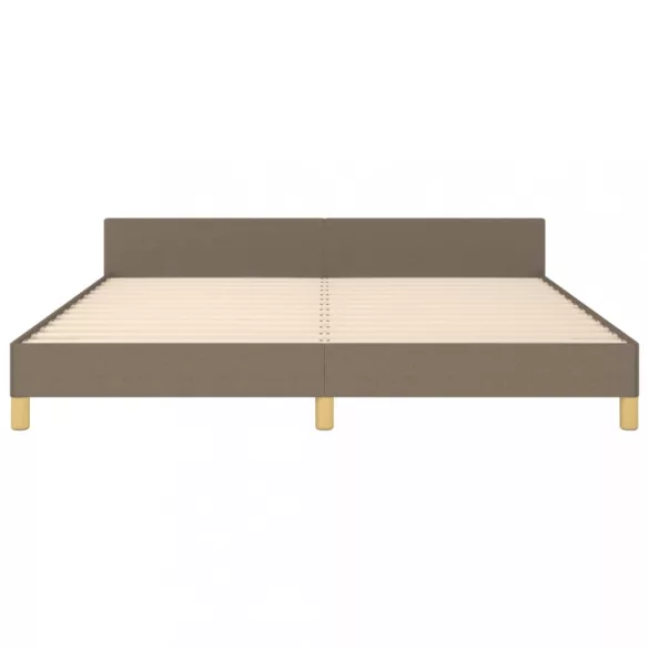tópszínű szövet ágykeret matrac nélkül 180 x 200 cm
