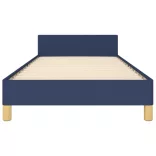 ágykeret matrac nélkül 90x200 cm kék szövet