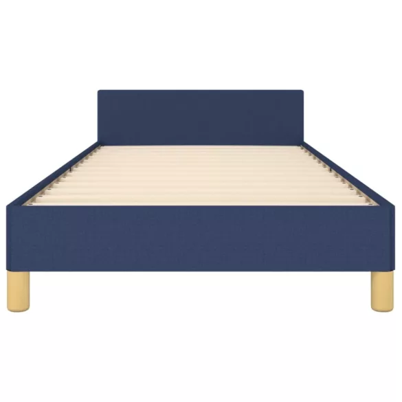 ágykeret matrac nélkül 90x200 cm kék szövet