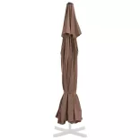 homokszínű kültéri napernyő csereponyva 515 cm