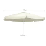 homokszínű kültéri napernyőponyva 610 cm