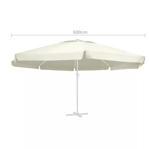 homokszínű kültéri napernyőponyva 610 cm