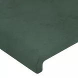 sötétzöld bársony ágykeret matrac nélkül 80 x 200 cm