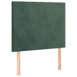 sötétzöld bársony ágykeret matrac nélkül 90x200 cm
