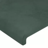 sötétzöld bársony ágykeret matrac nélkül 90x200 cm