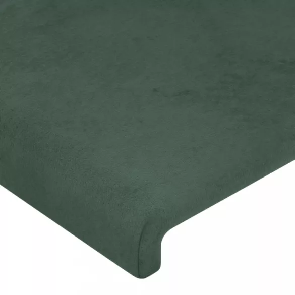 sötétzöld bársony ágykeret matrac nélkül 120 x 200 cm