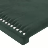 sötétzöld bársony ágykeret matrac nélkül 200x200 cm