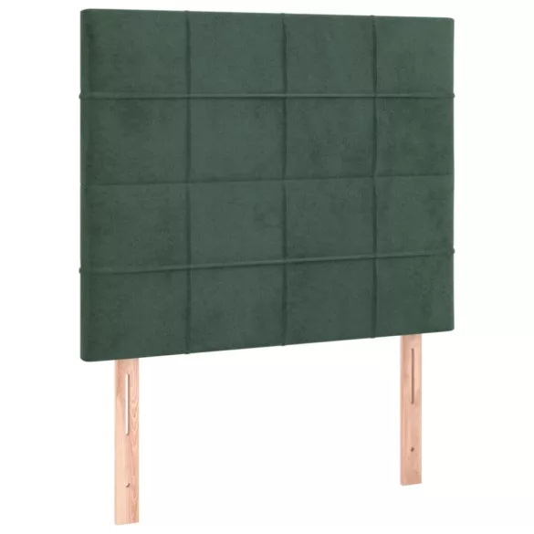 sötétzöld bársony ágykeret matrac nélkül 80 x 200 cm