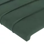sötétzöld bársony ágykeret matrac nélkül 90x200 cm