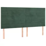 sötétzöld bársony ágykeret matrac nélkül 200x200 cm