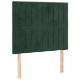 sötétzöld bársony ágykeret matrac nélkül 80 x 200 cm