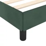 sötétzöld bársony ágykeret matrac nélkül 80 x 200 cm