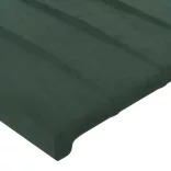sötétzöld bársony ágykeret matrac nélkül 80 x 200 cm