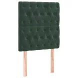 sötétzöld bársony ágykeret matrac nélkül 80 x 200 cm