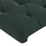 sötétzöld bársony ágykeret matrac nélkül 80 x 200 cm