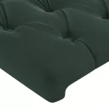 sötétzöld bársony ágykeret matrac nélkül 90x190 cm