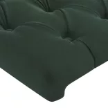 sötétzöld bársony ágykeret matrac nélkül 90x200 cm