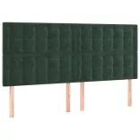 sötétzöld bársony ágykeret matrac nélkül 200x200 cm
