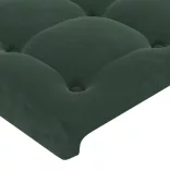 sötétzöld bársony ágykeret matrac nélkül 200x200 cm